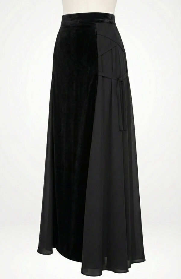 Velvet Chiffon Skirt