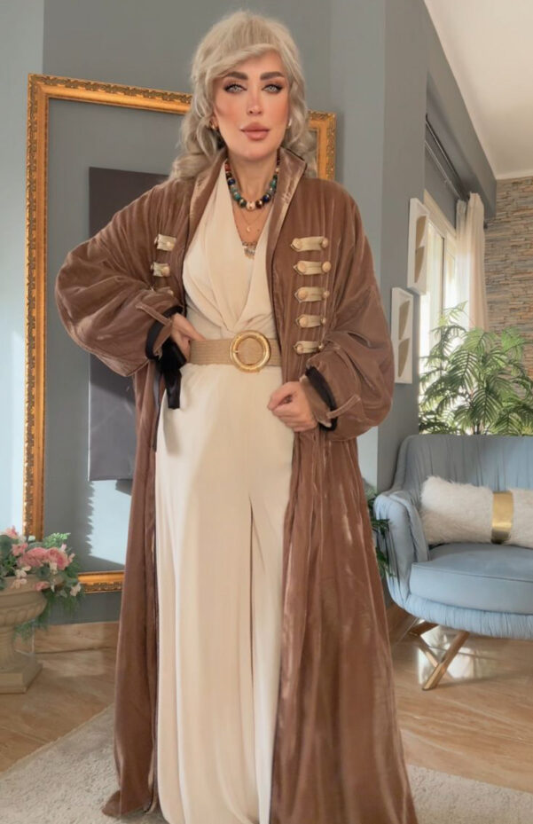 ​Velvet Military Abaya