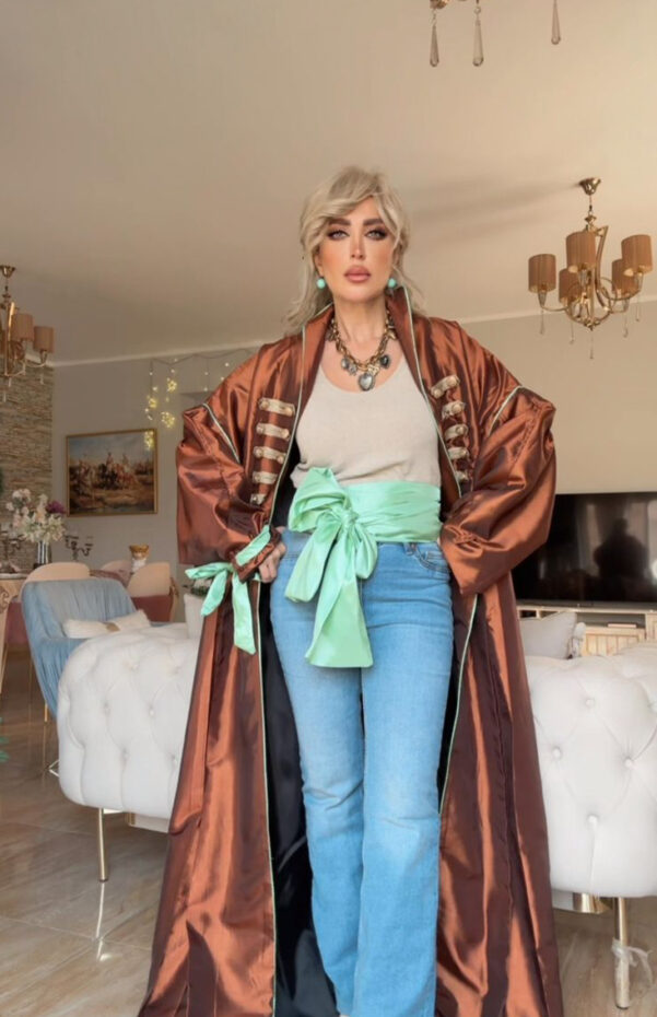 Military Taffeta Abaya