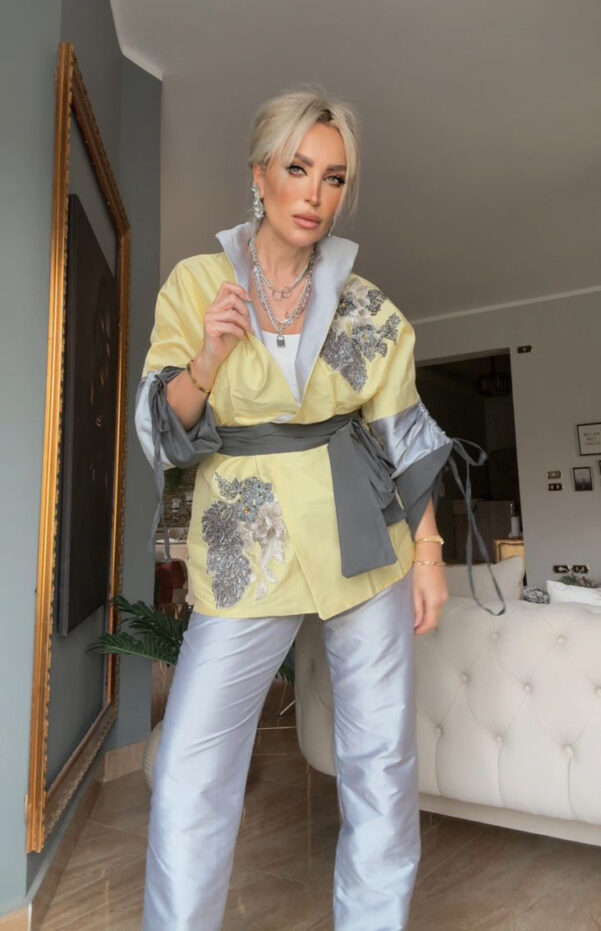 Shiny Silver Pants
