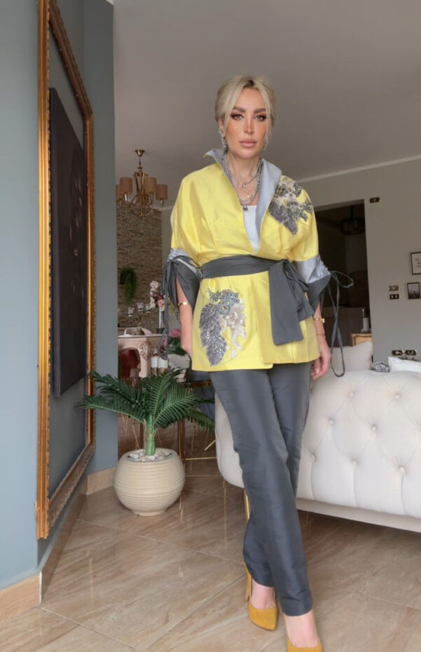 Shiny Gray Pants