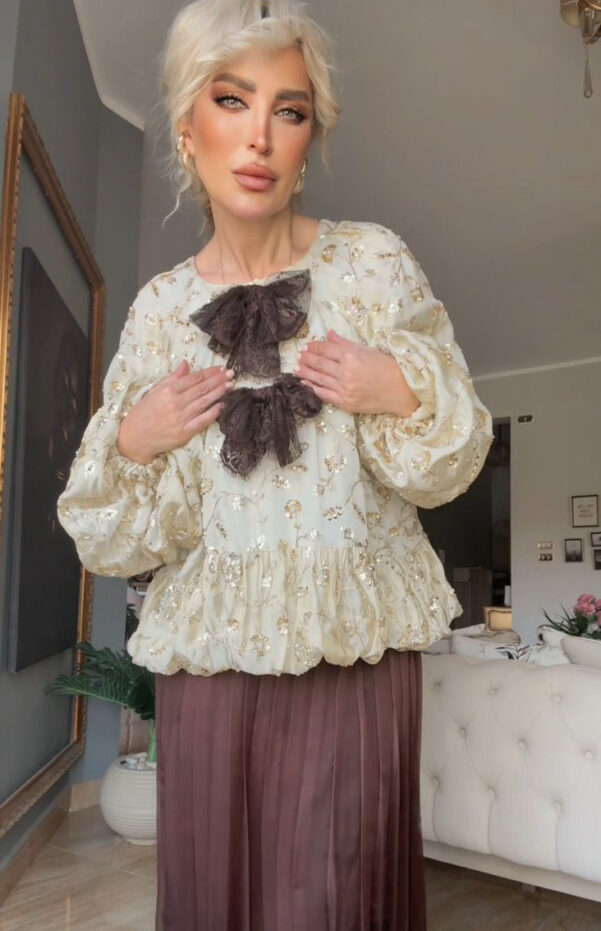 Lace Bow Blouse